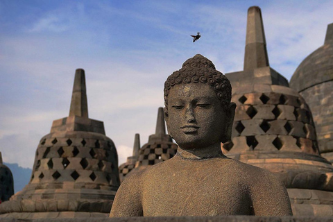 Från Yogyakarta : Borobudur Klättra till toppen HalvdagsutflyktUpphämtning från hotell i Yogyakarta