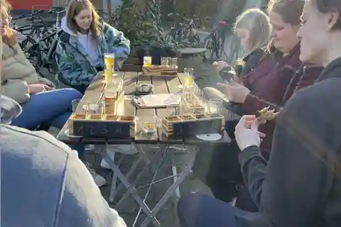 Spaziergang und Bier