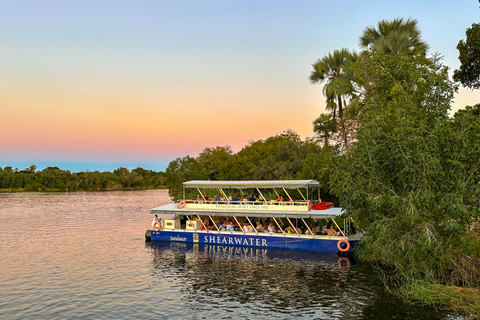 Victoria Watervallen: Cruise bij zonsondergang op de Zambezi rivier