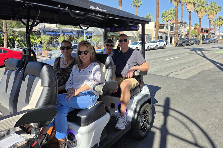 Palm Springs: Celebrity Homes Guided Electric Cart Tour Explore Palm Springs Celebrity Homes in Style