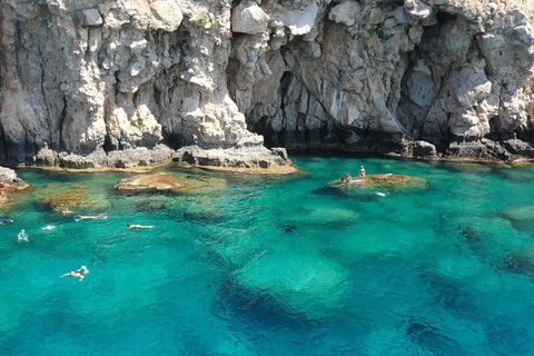 Lindos: gita in barca dell&#039;Aperoll Spritz, 4 soste per il bagno