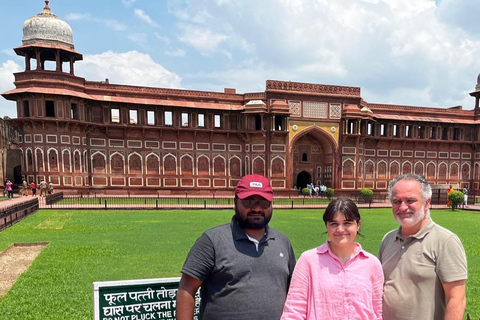 From Delhi: Sunrise Taj Mahal &amp; Agra Tour by Private CarDelhi - Agra - Delhi AC Car + Tour Guide Only