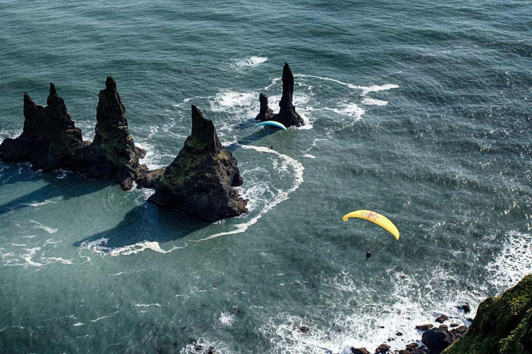 From Reykjavík: Tandem Paragliding & South Iceland Day Tour Tour with Hotel Transfers in Reykjavík