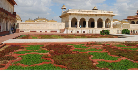 Taj Mahal e Agra Tour guiado particular de um dia de carro saindo de DelhiApenas um guia profissional