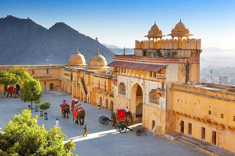 Delhi: Wycieczka tego samego dnia do Jaipur samochodem z odbiorem i transferem.Wycieczka do Jaipur tego samego dnia z odbiorem i transferem (all inclusive)