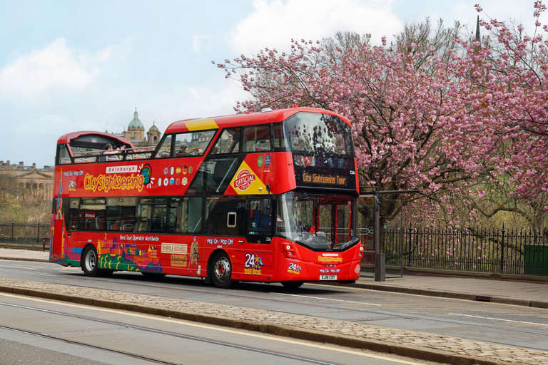 Edinburgh: Stadsvandring med sightseeing med hop-on hop-off-bussHop-On Hop-Off 24-timmars biljett