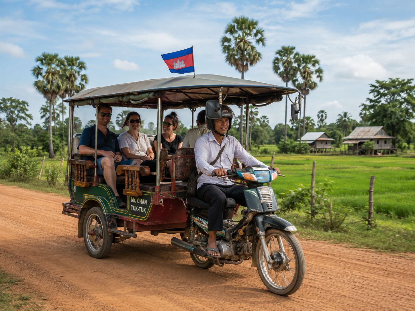 Kampot: Fahrt im Tuk Tuk zur Pfefferfarm La Plantation