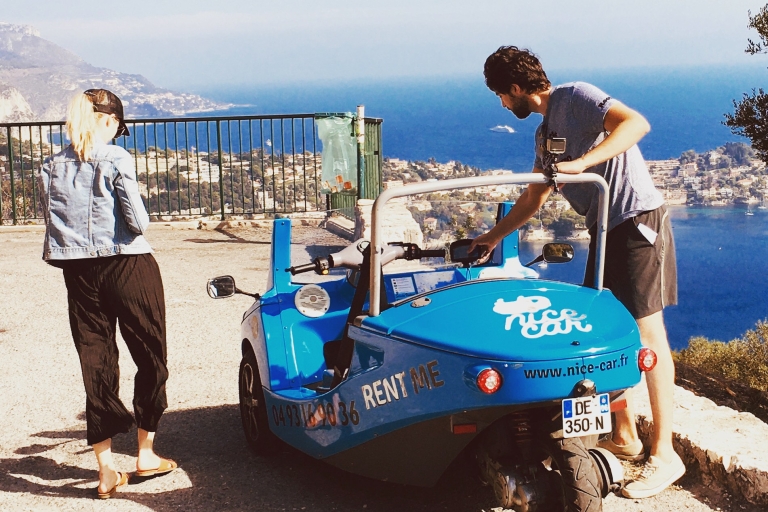 Desde Niza: Eze y Mónaco en un auto descapotable