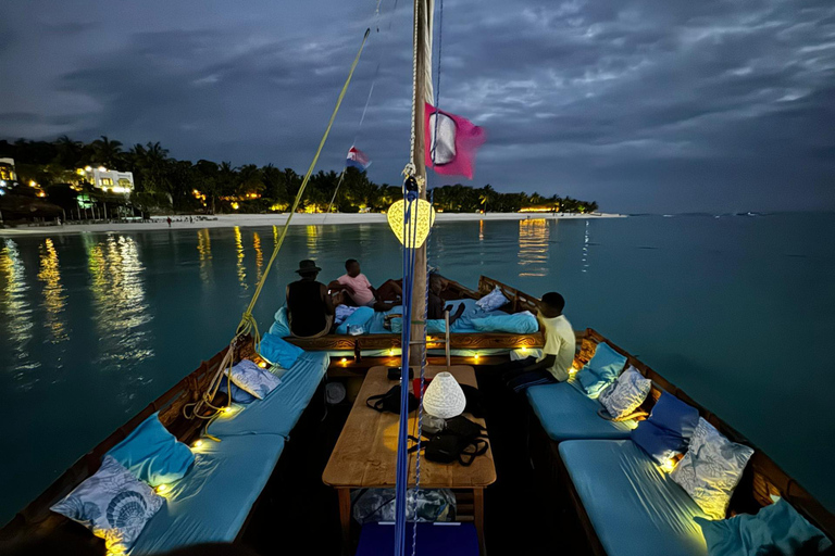 Zanzibar: Private Sunset Dhow Dinner Cruise & Transfers