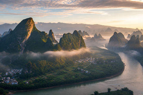 Guilin/Yangshuo: Xianggong Hill Tour & Intercity Transfer Yangshuo Round Trip: Xianggong Hill Tour