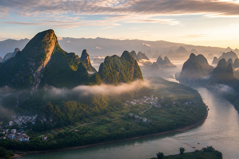 Guilin/Yangshuo: Xianggong Hill Tour & Intercity Transfer Yangshuo Round Trip: Xianggong Hill Tour
