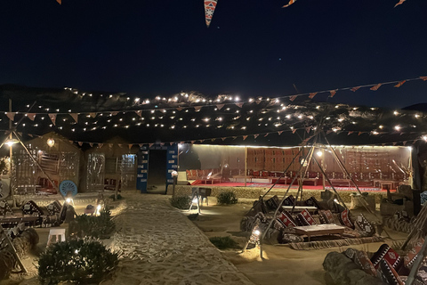 From Cairo: Desert night, Bedouin dinner, coffee & show