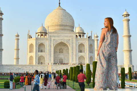 From Delhi: Agra City Overnight and Taj Mahal Tour by Car Tour without Accommodation(Only Car with Driver+ Tour Guide)