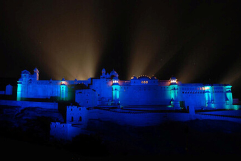 Pokaz świateł i dźwięków w Jaipur Amber Fort z kolacją