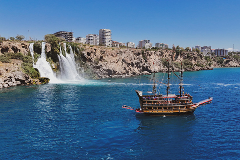 Antalya: Pirate Boat Trip, Swimming Stops & Duden Waterfall Pirate Boat Trip with Lunch and Soft Drinks (No Transfer)