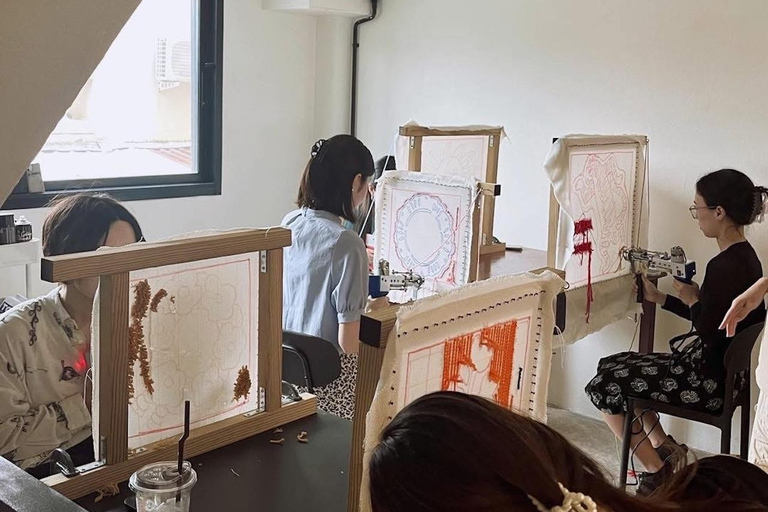 Pattaya: Rug Tufting Workshop at an Art Studio Café
