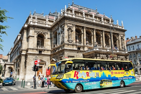 Budapeszt: wycieczka pływającym autobusem po lądzie i wodzie95-minutowa wycieczka