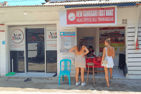 Padangbai: Ingresso de barco rápido de/para a Ilha GiliPadangbai a Gili T com Wahana | Somente ingresso - AC Premium