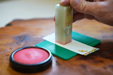 Stamp engraving workshop in Osaka