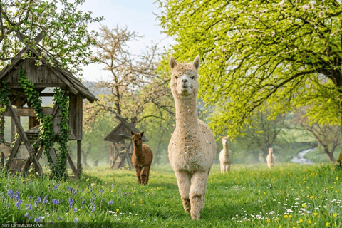 Azerbaijan Gabala Tulip Fields - Cable Car + Alpaca Farm