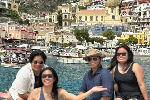 Depuis Positano : Capri et la côte amalfitaine en bateau toute la journée