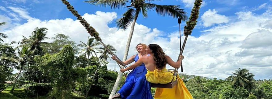 Ubud : visite privée de la forêt des singes, des rizières et des balançoires