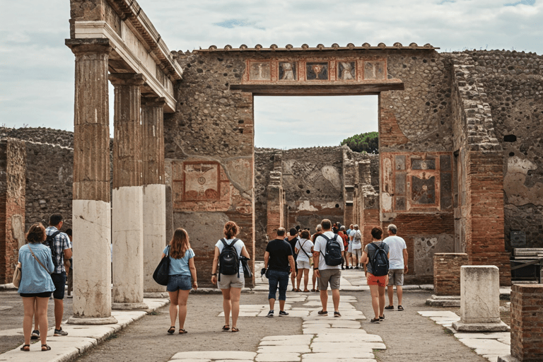 From Naples Pompeii & Mount Vesuvius Smart Tour with Tickets