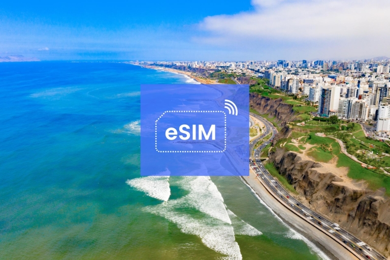Lima: Peru eSIM Roaming Mobile Datenplan3 GB/ 15 Tage: 18 Länder Südamerikas