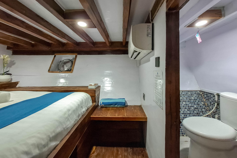 Labuan Bajo: 3-Day Komodo Sailing Luxury Boat with All Fees Deluxe Boat - Private Standar Room (2pax/room)