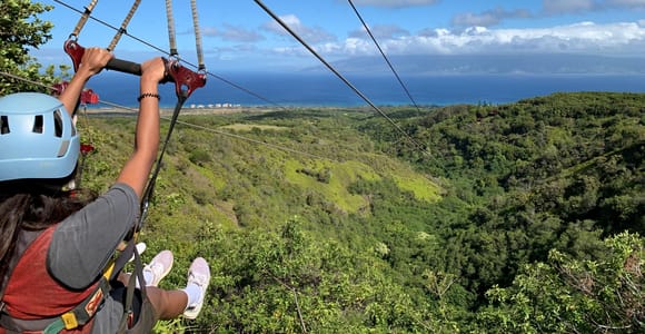Maui: 4 Dual-Zipline Adventure with Suspension Bridge