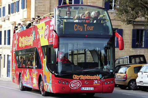 Malta: City Sightseeing HOHO Bus Tour &amp; Optional Boat Tour1-Day Hop-On Hop-Off Bus Tour and Harbor Cruise