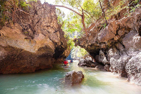 Da Khao Lak: Tour del tramonto e dell&#039;avventura in canoa alla James BondGuida turistica francese