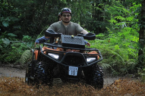 Bali: Real Temple Run Cave Quad Adventure & Jungle Trails ATV Tandem + Hotel Transfer
