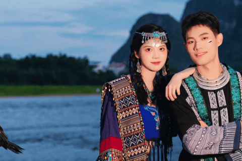 Yangshuo: Sessione fotografica di viaggio personalizzataPacchetto ritratto personale