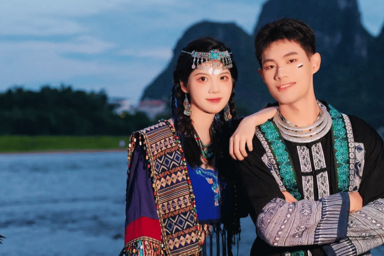 Yangshuo: Sessão fotográfica de viagem personalizadaPacote para casal ou família