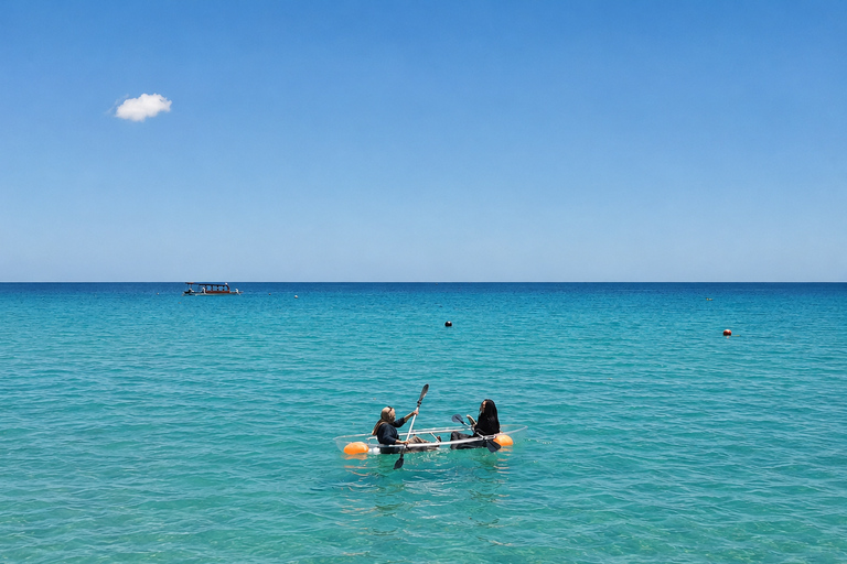 From Nipah Beach: Clear Canoe, SUP & Water Bike +Drone Shot Paddleboard with Drone Photos & Videos