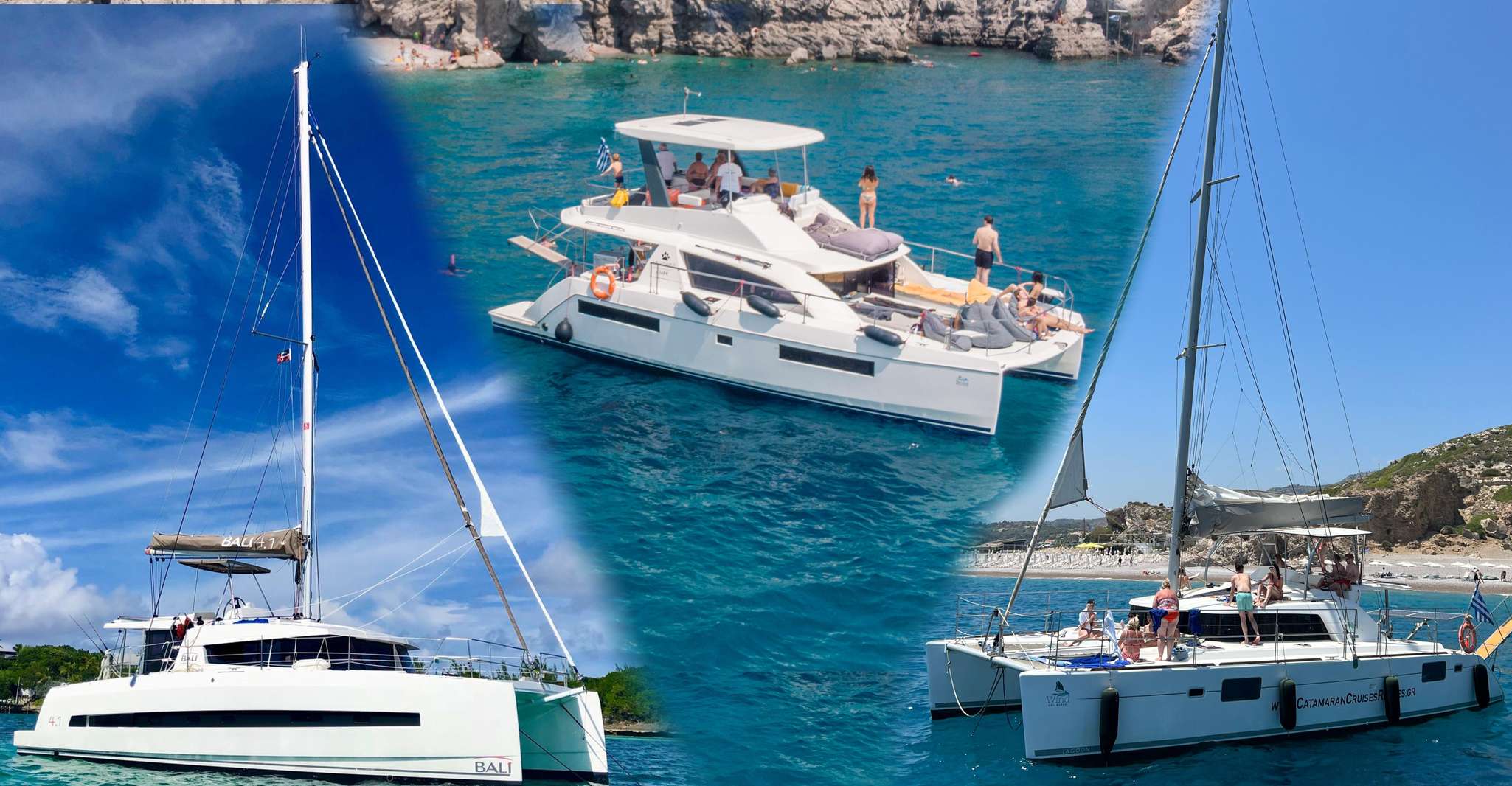 Rhodes, croisière en catamaran tout compris avec déjeuner et boissons - Housity
