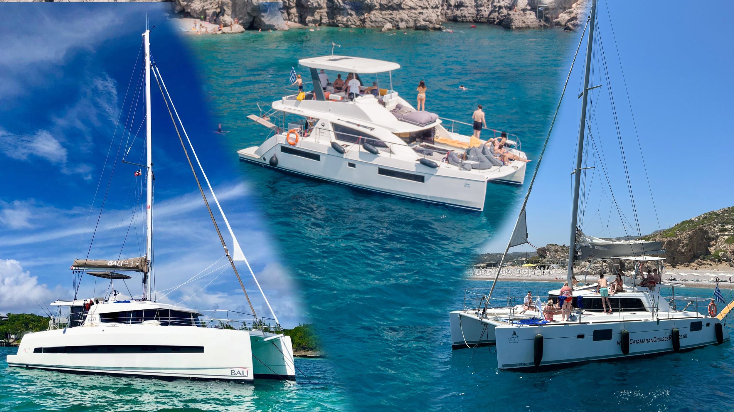 Rhodos: All-Inclusive-Katamaran-Kreuzfahrt mit Mittagessen und Getränken