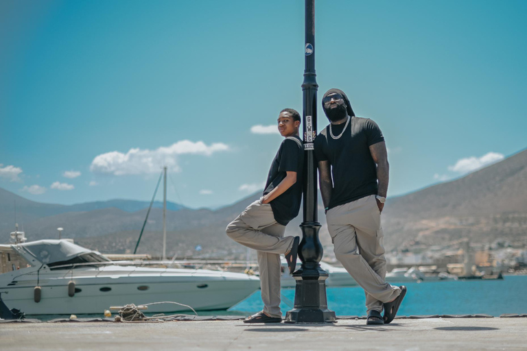 Hersonissos Port: Walking Photography Experience Ultimate Photoshoot – All Digital Photos Included