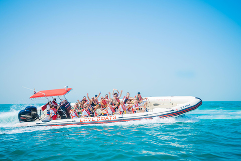 Dubai: Sightseeing Speedboat Tour with Live Tour Guide 1.5-Hour Tour with Atlantis and Burj Al Arab