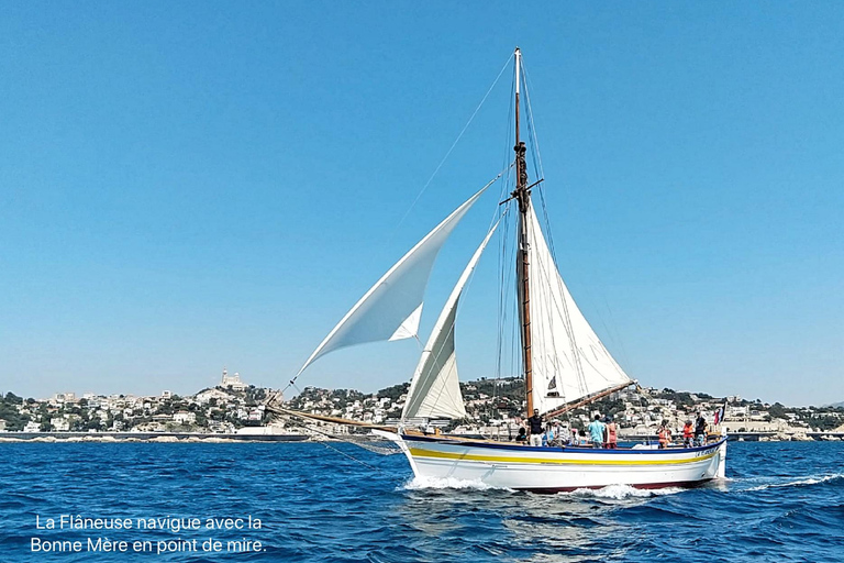 Marsiglia: tramonto su un vecchio veliero, aperitivo con stuzzichini e vini