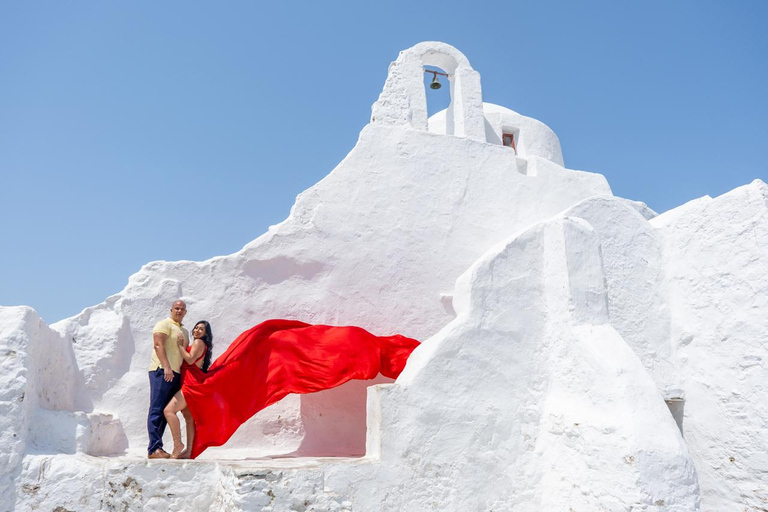 Flying Dress Photoshooting Mykonos