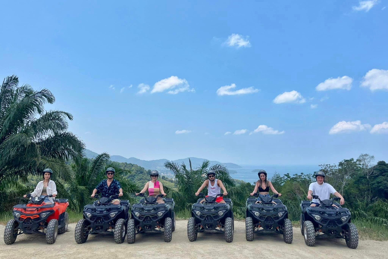 Desde Phuket: Rutas panorámicas en quad con vistas a Karon y Patong1,5 horas en coche