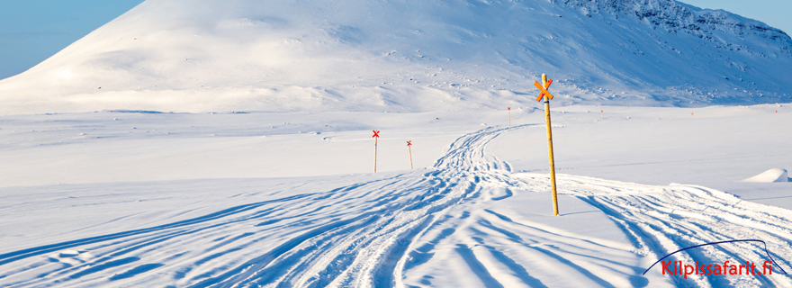 Kilpisjärvi : excursion en motoneige sur un sentier panoramique