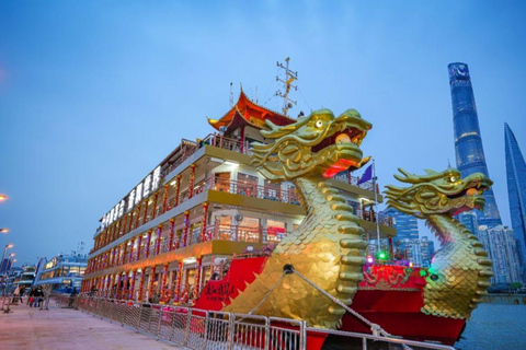 Shanghai Huangpu River Evening Cruise Ticket with Dinner