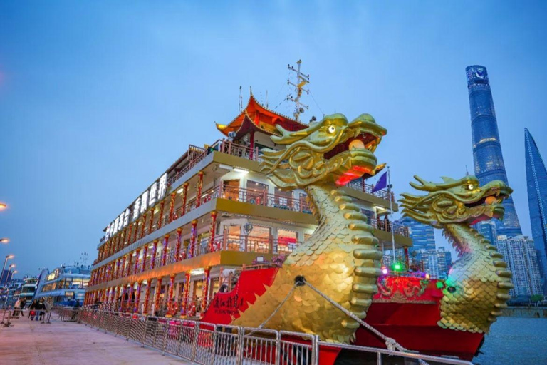 Shanghai Huangpu River Evening Cruise Ticket with Dinner