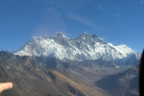 Landing at Everest Base Camp Kalapather and breakfast
