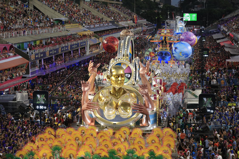 Carnevale di Rio 2026: biglietto con posto assegnato nel settore 9 e trasportoTrasferimento al Sambodromo – Si parte tra le 22:00 e le 22:30