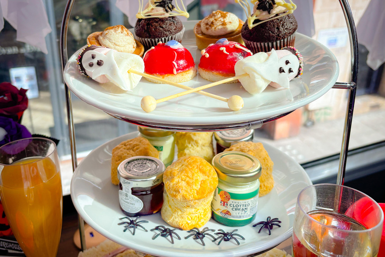 London: Halloween Afternoon Tea Bus Tour with Guide Upper Deck seating