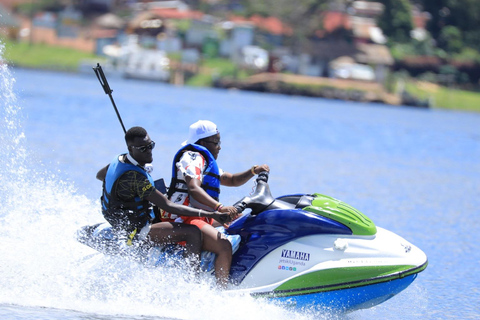 Entebbe: Lake Victoria Jet Ski, Speedboat, & Tubing Tour